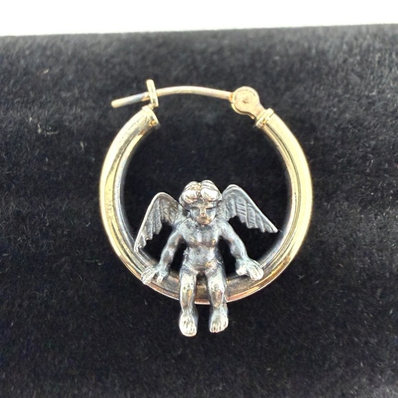 Peter Brams 14K Gold 925 Cherub Angel Jewelry Set Women - Picture 3 of 9